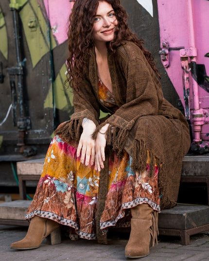 Layla Kimono Warm bruin