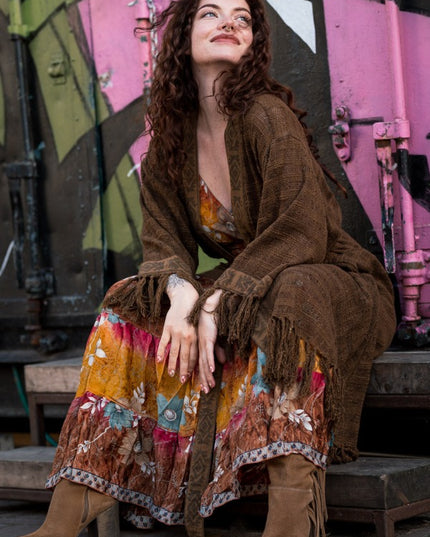 Layla Kimono Warm bruin